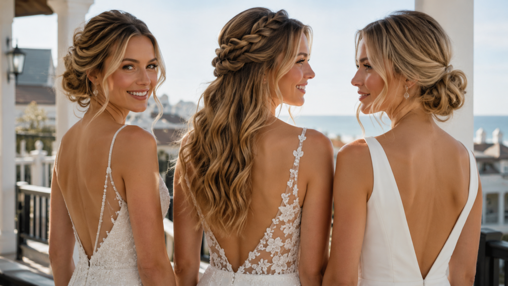 30A wedding hair stylist coastal bridal hairstyles for beach ceremonies